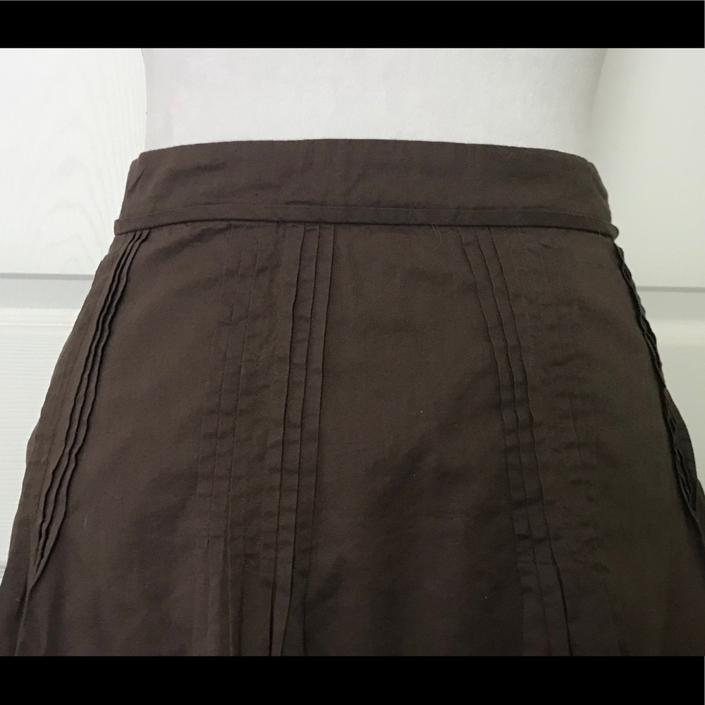 Pretty Brown Skirt w/Embroidery at bottom - Picture 3 of 4